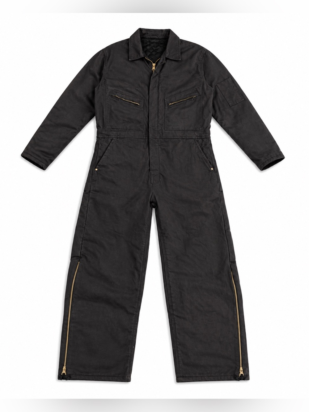 Walls Work Wear Insulated Black Zip Leg Coveralls No Size Tag
